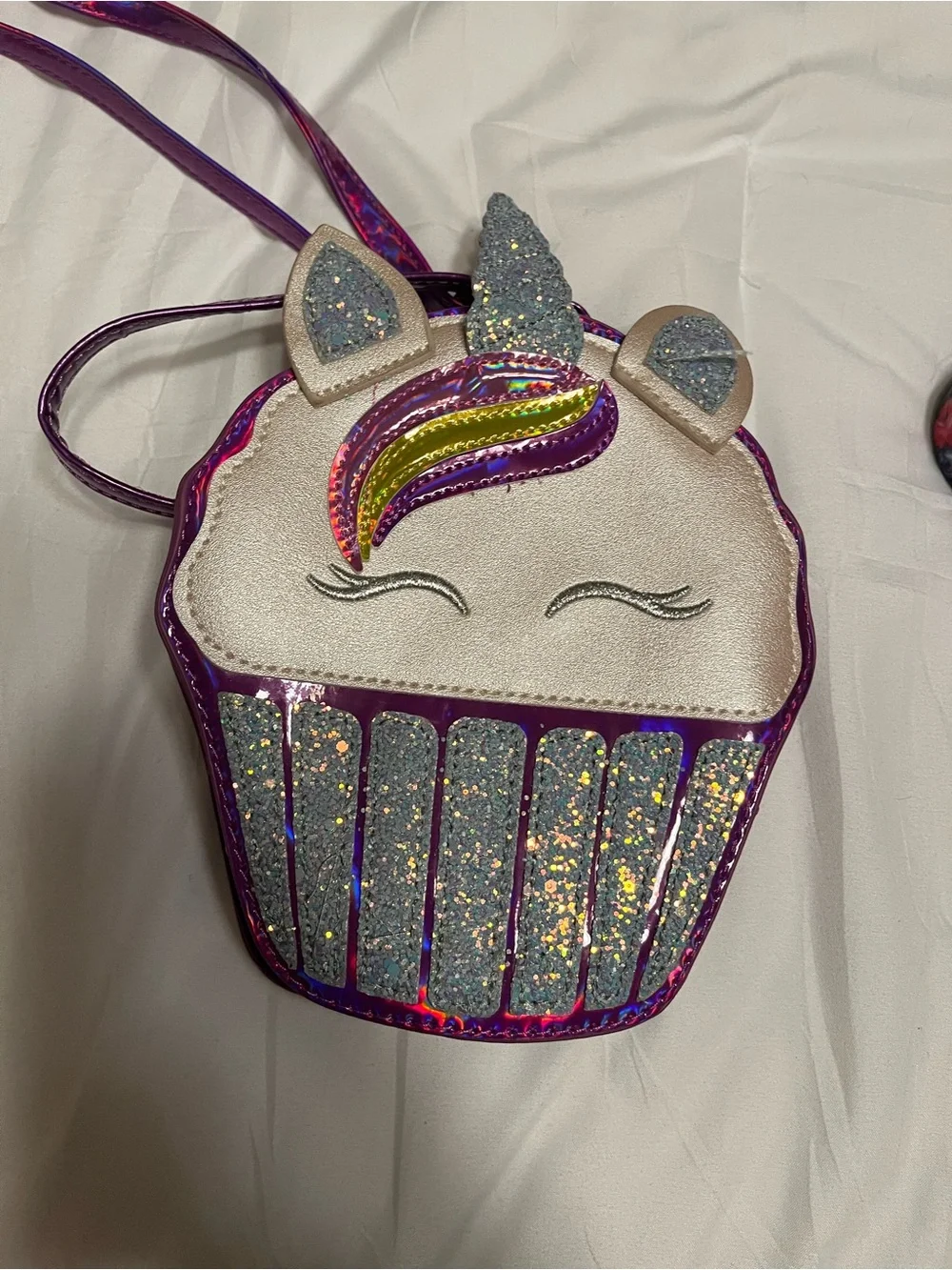 Small unicorn cupcake girls purse #4